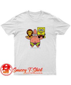 2008 Baby milo Bape X Spongebob Rare T Shirt