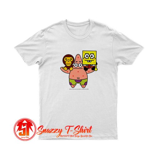 2008 Baby milo Bape X Spongebob Rare T Shirt