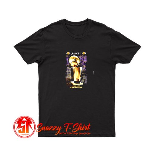 2020 Los Angeles Lakers Champions Signature T Shirt