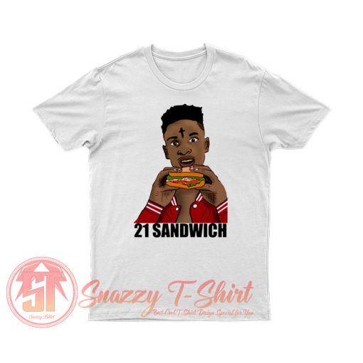 21 Savage Eating a Sandwich T Shirt