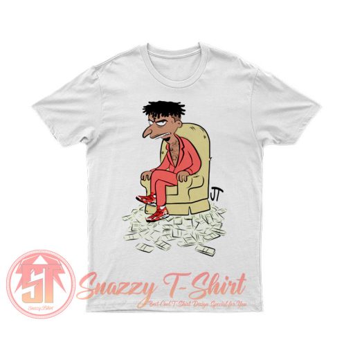 21 Savage in The Simpsons T Shirt