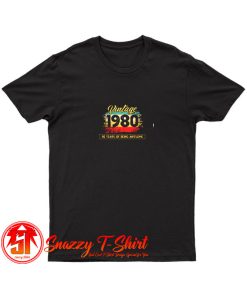 40th Birthday Vintage 1980 40 years T Shirt