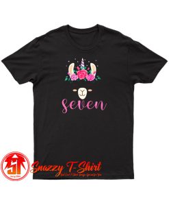 7 Years Old Llamacorn Birthday T Shirt