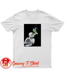 Albert Einstein Smoking Colors T Shirt