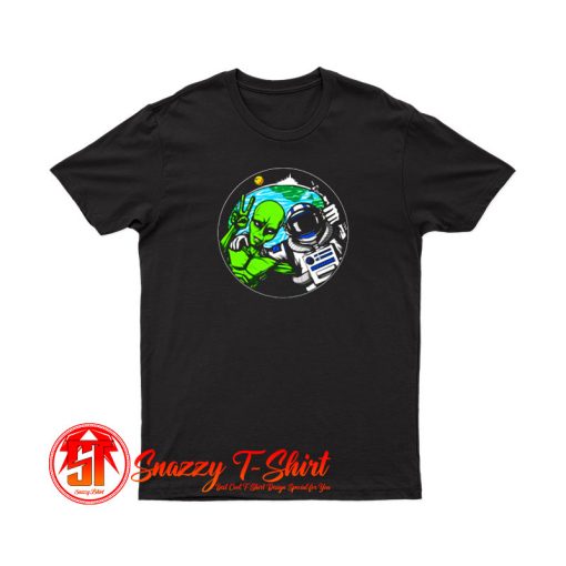 Alien Peace Sign T Shirt