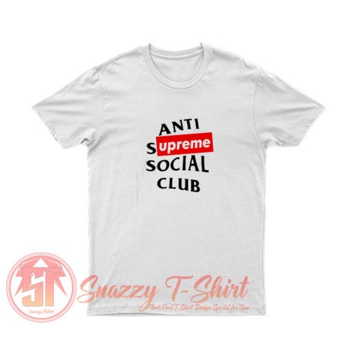 Anti Supreme Social Club Parody T Shirt