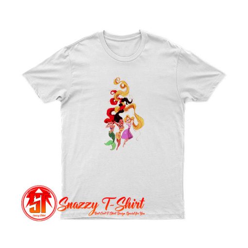 Ariel Rapunzel and Pocahontas Disney Princess T Shirt