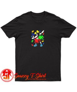 Autism Awareness Dabbing Puzzle Piece T Shirt