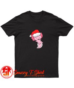 Axolotl With Santa Hat Cute Christmas T Shirt