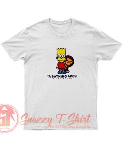 BAPE X The Simpsons Baby Milo Behind T Shirt