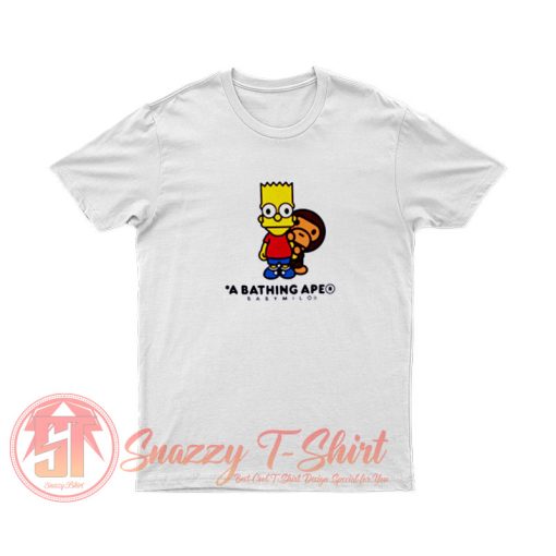 BAPE X The Simpsons Baby Milo Behind T Shirt