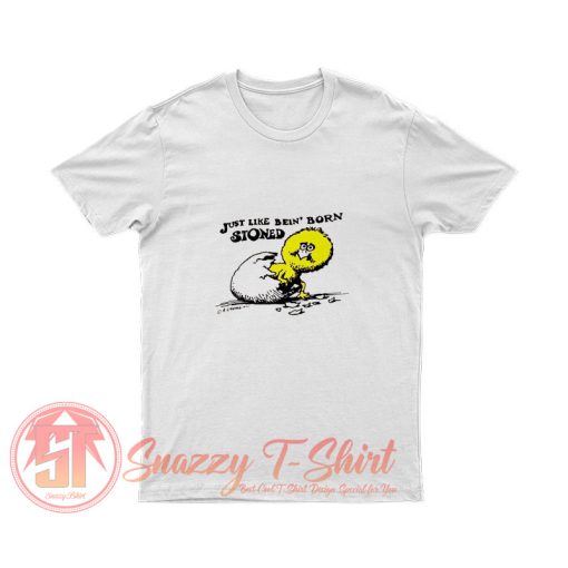 BORN STONED Cartoon T Shirt