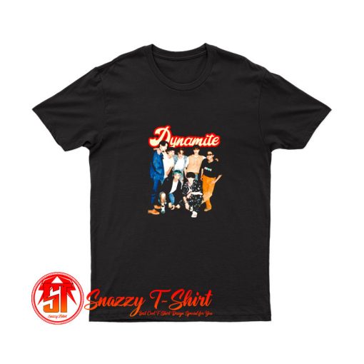 BTS Dynamite Group Retro T Shirt