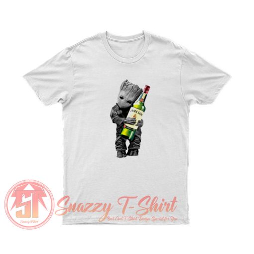 Baby Groot Hug Jameson Wine T Shirt