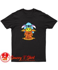 Baby Stitch And Baby Yoda Are Friends T Shirt