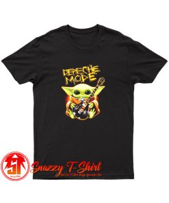 Baby Yoda Hug Depeche Mode Guitar T Shirt