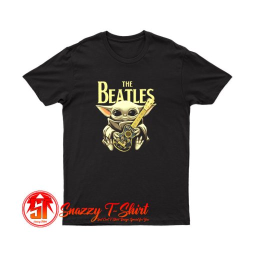 Baby Yoda Hugs The Beatles T Shirt