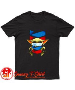 Baby Yoda Mask Hug Chevron T Shirt