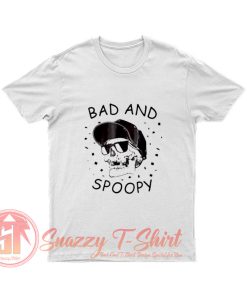 Bad and Spoopy Retro Skull T Shirt