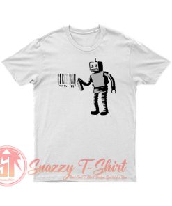 Banksy Robot Barcode T Shirt