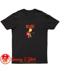 Bart Simpson ACDC T Shirt