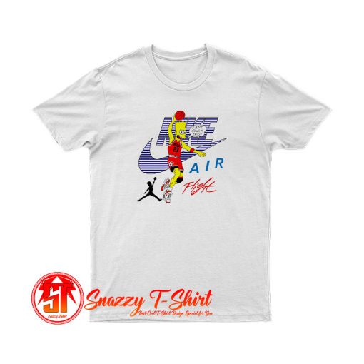 Bart Simpson Nike Air Flight Funny T Shirt