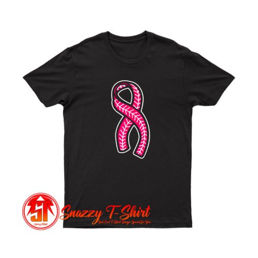 Baseball Pink Ribbon T Shirt