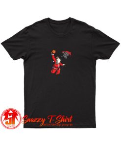 Basketball Santa Christmas Hat Ball T Shirt