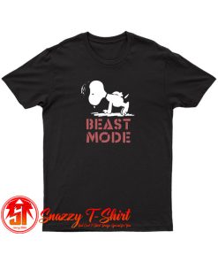 Beast Mode Gym Training Mode On Try Hard Snoopy T Shirt