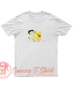 Betty Boop And Winnie Pooh Love Honey T Shirt