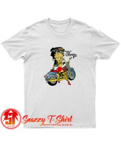 Betty Boop Biker Cartoon T Shirt