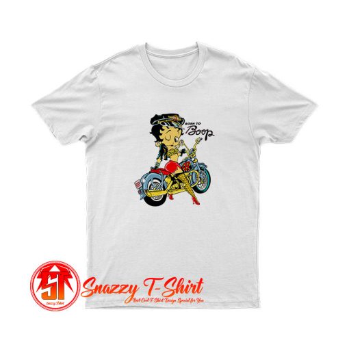 Betty Boop Biker Cartoon T Shirt