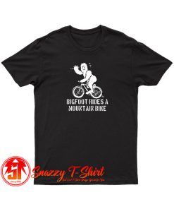 Bigfoot Rides A Mountain Bike T Shirt