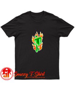 Billie Eilish Flaming Neon Official Logo T Shirt