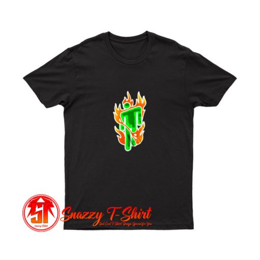 Billie Eilish Flaming Neon Official Logo T Shirt