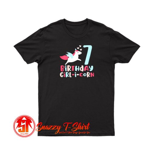 Birthday Girl I Corn Unicorn T Shirt