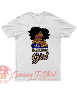 Black Girl Baltimore Ravens T Shirt