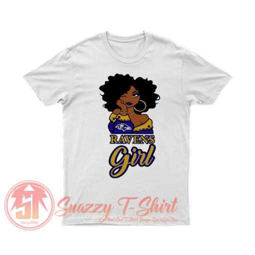 Black Girl Baltimore Ravens T Shirt