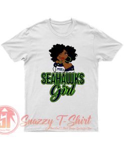 Black Girl Seattle Seahawks T Shirt