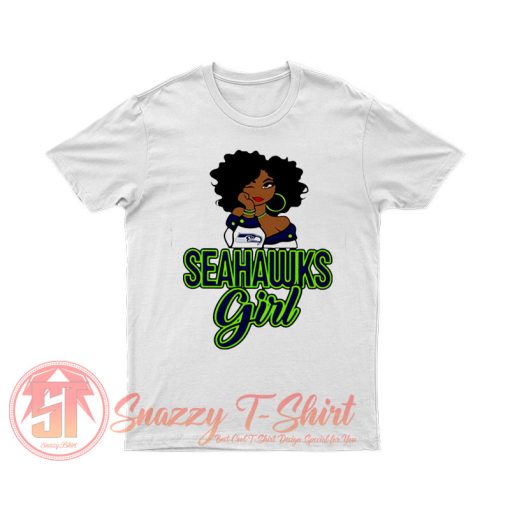 Black Girl Seattle Seahawks T Shirt