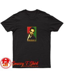 Black History Month African Civil Rights Activist Malcom X T Shirt