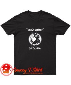 Black Phillip From The Witch Horror Cartoon T Shirt