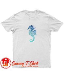 Blue Mandala Seahorse T Shirt