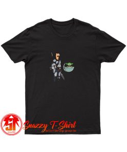 Bob Belcher Mandalorian baby Yoda T Shirt