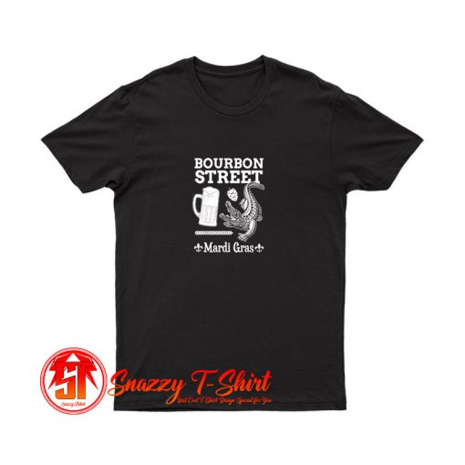 Bourbon Street Mardi Gras New Orleans Louisiana T Shirt