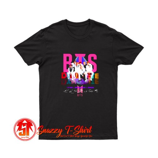 Bts band dynamite album signatures T Shirt