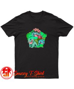 Bulbasaur Pokemon Evolution Chart Custom T Shirt