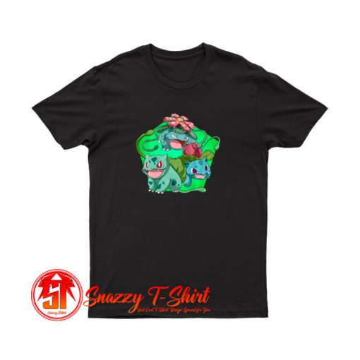 Bulbasaur Pokemon Evolution Chart Custom T Shirt