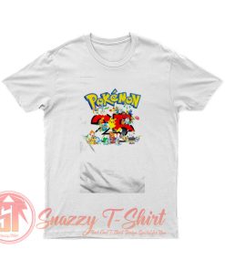 Cartoon Pokemon 25th Anniversary T Shirt