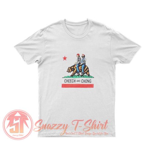 Cheech and Chong California Republic Flag T Shirt